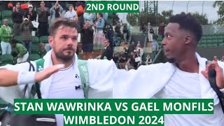 Stan Wawrinka vs Gael Monfils  Wimbledon 2024 2nd Round [upl. by Iveson]