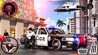 Real City Police Officer Simulator  Flying Helicopter amp Car Chase On Criminal  Android Gameplay [upl. by Joly]