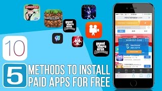 TOP 5 BEST METHODS 2017 To Install Paid Apps For Free iOS 11 iPhone iPad iPod NO JB [upl. by Alrrats516]