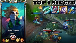 Wild Rift Singed  Top 1 Singed Gameplay Rank Challenger [upl. by Fugere462]