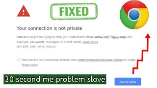 101 fixed ✔️  your connection is not private google chrome [upl. by Bright658]