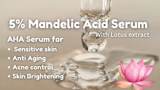 AHA Serum for Sensitive Skin  5 Mandelic Acid serum  Aranya Store [upl. by Yanehs]