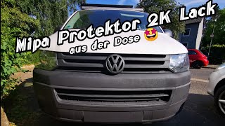 VW T5  T6 Umbau zum DIY Camper  Stoßstange Lackieren mit Mipa Protector 2k Lack aus der Dose😍 [upl. by Amias412]