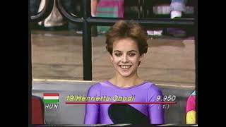 Henrietta Onodi HUN  DTB Cup 1989  Floor Exercise Final [upl. by Arotal]