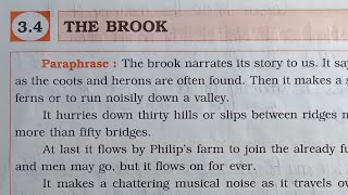 7th STD English Workbook Chp 34 The Brook omeducation8606 [upl. by Artek]