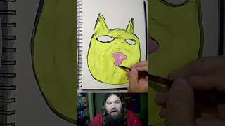 Three Toed Sloth artistwhopaintlive art catartwork malepainter drawing artandcraft artdrawing [upl. by Ermanno]