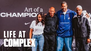 NIKE ART OF A CHAMPION EXHIBIT Feat Ray Allen Rasheed Wallace amp Julius Erving  LIFEATCOMPLEX [upl. by Matthaus357]