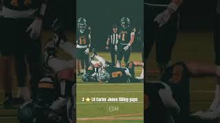 3 ⭐️ LB Carter Jones is a running backs worst nightmare highschoolfootball shorts [upl. by Shanie]