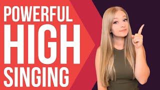 The Secret To Singing Powerful High Notes  Vocal Exercise [upl. by Darcy]