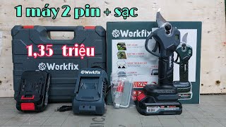 COMBO kéo cắt cành WORKFIX  cắt quá mạnh giá cực rẻ [upl. by Noet]