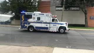 Teaneck Volunteer Ambulance 73 Responding on Teaneck Road in Teaneck New Jersey [upl. by Jenica147]