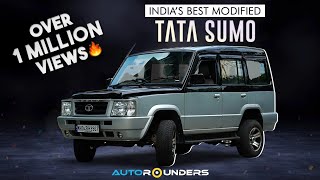 India ki best modified TATA SUMO  Custom made central console  Star light roof [upl. by Arahat859]