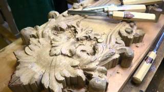 Cursus HOUTSNIJDEN 20122013  WOODCARVING CLASSES  Ornamental Woodcarving [upl. by Kecaj]