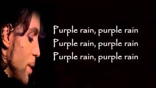 Prince Purple Rain Lyrics [upl. by Rehoptsirhc506]