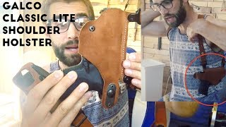 ★★★★★ Galco Classic Lite Shoulder Holster System Review  Mp9C HampK USP Compact 45  Amazon [upl. by Kaela]