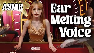 Unintentional ASMR ♧  Casino Blackjack Dealer With an EAR MELTING Voice [upl. by Llenaj]