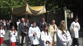 Christi Himmefahrt in Fulda 2024  Die Prozession auf der Pauluspromenade [upl. by Grinnell947]