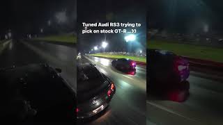 Nissan GTR vs Audi RS3 [upl. by Codie]