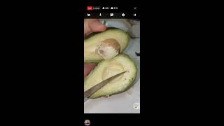 Egg avocado saladpeeling and slicing egg avocado ASMR [upl. by Aiekal]