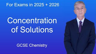 GCSE Chemistry Revision quotConcentration of Solutionsquot [upl. by Weir]