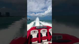 Cursing in a Cigarette 42x with twin 1550’s cigaretteboat speedboat fastboat southbeach [upl. by Hoi575]