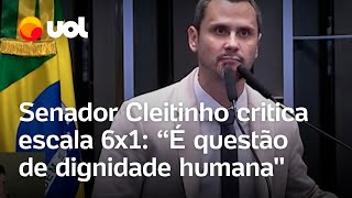 Escala 6x1 senador Cleitinho diz que é desumana Isso não é questão de ideologia [upl. by Curtis97]