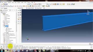 Tapered Ibeam tutorial using shell elements in Abaqus [upl. by Wadell822]