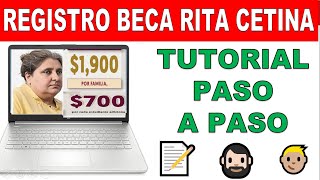 Registro Beca Rita Cetina quotTUTORIAL PASO A PASOquot estudiantes secundaria [upl. by Edny539]