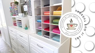 Mini Craft Room Tour  My Stamp and Die Storage  How and Where [upl. by Eardnoed]