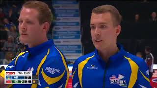 2018 Brier Three great takeouts by Brendan Bottcher [upl. by Maupin]