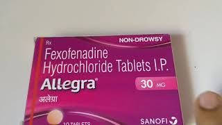 Allegra 30mg tablet full review in english [upl. by Nomael]