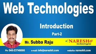 Introduction to HTML  Part 2  Web Technologies Tutorial  Mrsubbaraju [upl. by Cicero]