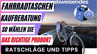 Fahrradtaschen Vergleich Die besten Gepäckträgertaschen im Test So wählen Sie die Fahrradtasche [upl. by Horatius]