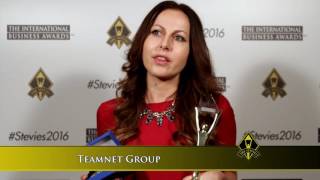 Teamnet Group wins a Stevie® Award in The 2016 International Business Awards [upl. by Alhan]