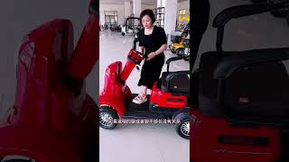 The new model M2 fourwheeled electric vehiclesenior scooterIntelligent brakes go when you power [upl. by Terzas162]