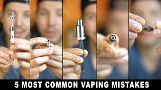 HoneyStick Tutorial on 5 Most Common Vaping Mistakes like turning vape pen onoff or fill cartridge [upl. by Acker336]