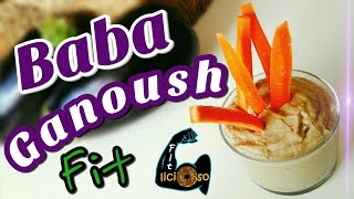 BABA GANOUSH FIT paté de berenjena  Recetas Fitness [upl. by Annaynek]