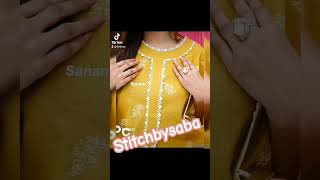 neckwear sewing fashion lawndressdesigning [upl. by Annodam443]