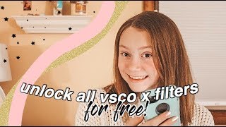 vsco X HACK unlocking ALL filters for free [upl. by Griffiths]