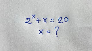 Maths Olympiad  What is the value of X in this Algebraic Equation [upl. by Ahsilram]