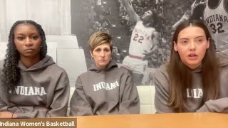 Teri Moren Chloe MooreMcNeil and Mackenzie Holmes react to Indianas 2024 NCAA tournament draw [upl. by Sotos]