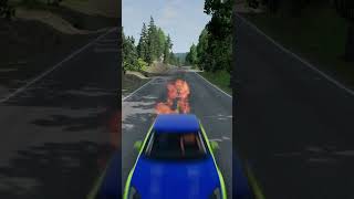 Sport Cars Vs Extreme Bollard Crash shorts beamngdrive [upl. by Pandora]