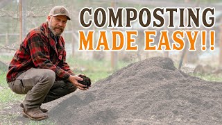 Make Your Own Compost JOSHS EASY METHOD [upl. by Ivana]