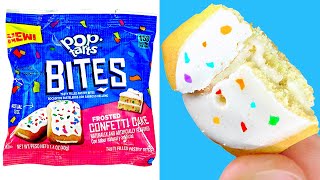 NEW POPTARTS BITES Frosted Confetti Cake  How many pieces are in one pouch [upl. by Idolah803]