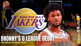 Bronny James Dominate Defensively in GLeague Debut BronnyJames SouthBayLakers [upl. by Phippen575]