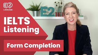 IELTS Listening Form Completion with Alex [upl. by Elvin]