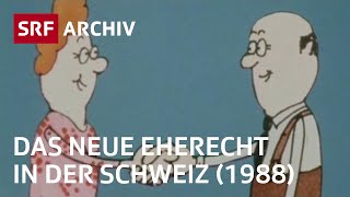 Das neue Eherecht von 1988  Eherecht in der Schweiz  SRF Archiv [upl. by Sezen]