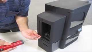 FARGO DTC4500e How to Install Lamination Module on HID FARGO DTC4500e card printer [upl. by Mahon]