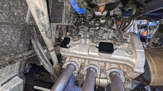 YXZ1000R ALBA ECU Tune Intake Spacer Exhaust Tip Install tips also air injection delete and stuff [upl. by Crissy]