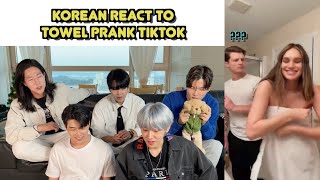 🍯KOREAN REACT TO Towel Prank TikTok Compilation [upl. by Andrei]